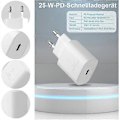 Miniatyrbilde 4 av 5: 25W Hurtiglader + USB-C til USB-C Kabel Kompatibel med Samsung, Hvit PAGNE db