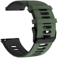 Miniatyrbilde 1 av 4: Silikonklokkearmbånd for Garmin Forerunner 245 {Db} Army Green Black