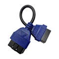 Pikkukuva 1 / 5: OBD2-jatkokaapeli 16-nastainen OBDII OBD2 OBD-jatkokaapeli 16-nastainen naaras-urosliitin auton diagnostiikkaan [DB] As shown