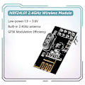 Pikkukuva 3 / 5: 5kpl Nrf24l01+ langaton moduuli 2.4g päivitysmoduuli, yhteensopiva langattoman tiedonsiirtomoduulin kanssa, yhteensopiva Diy Experi [DB] as shown