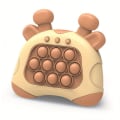 Miniatyrbild 1 av 2: Snabb tryck bubblor spelkonsol Pop It konsol pusselspel sensorisk lindring Fidget leksaker födelsedagspresenter för barn [DB] Orange
