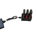 Miniatyrbild 2 av 5: 3 i 1 Multi Batteriladdare Hub Intelligent Snabbladdning För Dji Tello Drönare Db Black