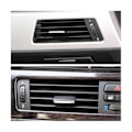 Miniatyrbillede 3 af 5: 2 stk. til 3-serie E90 05-12 Holdbar Front A/C Air Conditioning Vent Outlet Tab Clip Reparationskit [DB] Black  Silver
