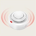 Miniatyrbild 5 av 5: Tuya Smart Zigbee Rökdetektor Smart Hem Brandvarnare Ljud Röksensor Fungerar med Tuya Smart [DB] White