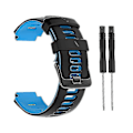 Miniatyrbillede 4 af 5: Rem til Garmin-approach S20/s6 Smart Watch Armbånd Silikone Blød Håndledsrem [DB] Black and white