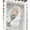 Miniatyrbillede 1 af 2: Rl Baby Polstring Vævning Knyttet Bold Pude Twist Flet Baby Seng Søvn Kofanger Dekoration Seng Surround