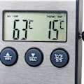 Miniatyrbilde 4 av 5: Digitalt Kjøkkentermometer LCD-Skjerm Lang Probe for Grill Ovn Mat Kjøtt Matlaging Alarm Timer Måleverktøy [db] Grey