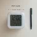 Miniatyrbilde 3 av 5: Stitch Anime LED Digital Vekkerklokke for Jenter - Søt Størrelse, 8cm, 3 tommer, 7 Farger Skifter, Temperatur, Perfekt for Jenter Soverom(13) db 44