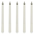 Pikkukuva 1 / 5: Sinknap 5 kpl Led-hehkuvaa kynttilänvaloa liekitön kapeneva kynttilänvalo paristokäyttöinen lämmin valo kotiin juhliin [DB] White