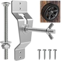 Miniatyrbillede 2 af 5: Vægmonteret Reservehjulsholder til Trailer, Reservehjulsholderbeslag til Trailertilbehør Reservehjulsholder {Db} Silver