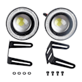 Pikkukuva 1 / 5: 2 kpl Auton Sumuvalot 3,5 tuuman LED Halo Rengaslamppu 30W 1200LM 6000k - 7000K COB Aukko DRL Ajovalo { DB}