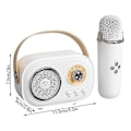 Pikkukuva 2 / 5: Karaoke-mikrofonikone lelu lapsille ja aikuisille Bluetooth-yhteensopiva karaokekone lapsille ja aikuisille [DB] Green Double Microphone