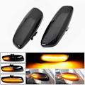 Miniatyrbilde 1 av 5: Dynamisk LED Blinkende Sidemarkeringslampe LED Strip Blinklys billys For Citroen C3 C4 C5 DS3 DS4 For Peugeot 207 308 3008 5008 RCZ [DB] Dynamic Smoked