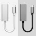 Miniatyrbilde 4 av 5: USB Ethernet-adapter USB C til 10/100 Ethernet LAN Nettverksadapter [Db] Silver