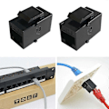 Pikkukuva 4 / 5: DB 10 kpl Keystone CAT6 CAT5E Suora Läpivienti Keystone Moduulit Adapterikytkimet CAT5E