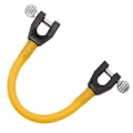 Miniatyrbillede 1 af 5: Ski Træningshjælp Bærbar Ski Tip Connector Nem Sne Ski Træningsværktøj til Børn [DB] Yellow