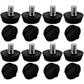 Pikkukuva 1 / 5: 16 kpl Säädettävät huonekalujalat Liukujalat Pöydän Tuolin Säädettävät Jalat, M6 x 10 x 20mm db