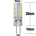 Miniatyrbild 3 av 4: 10X G4 1,5W LED-lampa ersätter halogenlampa 12V SMD LED-lampa lampor [DB] Warm white