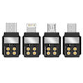 Pikkukuva 3 / 5: Älypuhelimen sovitin DJI Pocket 2 Osmo Pocket iOS Lightning Micro USB-C Android Positive Standard Reverse Data Gimbal Osien {db} Black