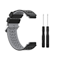 Miniatyrbilde 3 av 5: Silikon armbånd for Garmin Approach S2 / S4 [DB] Black Grey