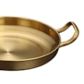 Pikkukuva 3 / 5: Kaksikahvainen paistinpannu paistokasari keittoastia ulkoravintolaan kotitalouteen hopea [DB] Gold 26.5cmx19.5cmx4.5cm