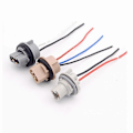 Miniatyrbilde 2 av 4: 2 stk. T13 T20 7440 7443 Pære Sokkel W21W W21 5W Adapter Ledningsnett For Bil Blinklys Bremselys Base Tilbehør [DB] For T10 T13 w5w