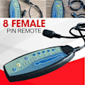 Miniatyrbild 3 av 3: 8-Pin Hona Fjärrkontroll för Massage Power Lift Fåtölj Handkontroll 12VD75 jy [db] with heating function