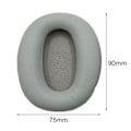 Miniatyrbild 4 av 5: 1 par öronkuddar ersättning mjuka hörlurar öronkuddar lock för Edifier W820bt W828nb [DB] Grey