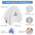 Miniatyrbilde 2 av 5: Hjerteformet ortopedisk pute for ben, kilepute med knestøtte, isjiasputer, kroppspute [DB] White with strap
