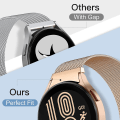 Miniatyrbillede 2 af 5: Metalrem til Samsung Galaxy Watch 4 (40/44mm)/Watch 4 Classic (42/46mm)/Watch 5 (40/44mm)/Watch 5 Pro (45mm), 20mm rustfrit stål Magn