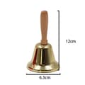 Miniatyrbild 2 av 5: Superhög solid handklocka med trähandtag, julhandklocka [DB]