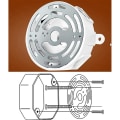 Miniatyrbilde 4 av 5: Lampemonteringsbrakett Belysningstilbehør Solid Bagua Board Vegglampe Enkelt Lysekrone Montering  [dB} Silver