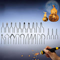 Miniatyrbild 3 av 5: 23st/lot Gourd Pyrografi Maskin Tips 1,0 mm Tjocklek För 50w Pyrografi Maskin {DB} Silver