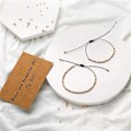 Miniatyrbillede 2 af 5: DIY Morse Kode Armbåndsfremstillingskit 400 Runde Afstandsperler 400 Lange Rørperler [DB] Gold-color