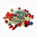 Miniatyrbillede 4 af 4: Mini kunstigt juletræ Julebord pynt med LED-lys BD 30CM
