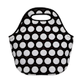 Miniatyrbillede 1 af 5: Neopren madtaske til kvinder og mænd. Isoleret madtaske med skulderstrop til børn. Vaskbar neopren [DB] white