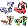 Miniatyrbild 2 av 2: Transformerande Leksaksbil Barn 12cm Transformationsrobot Kit Leksaker Modeller 2 I 1 Ett Steg Modell Deformerad Billeksak För Pojke Present [db] 5