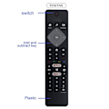 Miniatyrbillede 2 af 5: Fjernbetjening til Brc0884402/01 43pus6704/12 50pus6704/12 55pus6704/12 4k Uhd Smart Tv () [DB] Black