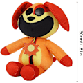 Miniatyrbilde 3 av 5: Smilende Critters plysj, morsomme smilende Critters plysjdyr, søte utstoppede dyr pute dukke leker for fans barn gutter jenter bursdag [DB] Dog Day