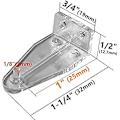 Miniatyrbilde 2 av 5: 12 stk. Hold Down-brakett for 1\" Mini Blinds Bottom Rail Hold Clips Clear Pc On Faux Wood Blinds, Venetian Blinds And M {DB}