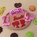 Miniatyrbild 5 av 5: Barbie Huvud Stämpel Flickor Kakform Set 3d Tryckt Tårta Choklad Fondant Form Gjutform Köksverktyg db 5Set