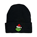 Miniatyrbillede 1 af 3: Hvordan Grinch Stjal Julen Strikket Beanie Hat Unisex Mænd Kvinder Vinter Varmt Hat {Db} Black C