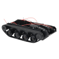 Miniatyrbild 5 av 5: Rc Tank Smart Robot Tank Bil Chassi Kit Gummispår Crawler För 130 Motor Diy Robotleksaker För Barn [DB]