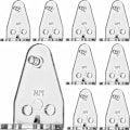 Miniatyrbilde 1 av 5: 12 stk. Hold Down-brakett for 1\" Mini Blinds Bottom Rail Hold Clips Clear Pc On Faux Wood Blinds, Venetian Blinds And M {DB}