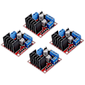 Miniatyrbillede 3 af 5: 4 stk L298n Motor Driver Controller Board Modul DC Dobbelt H-bro Til Smart Bil Strøm R3 db red  blue  black