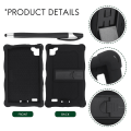 Miniatyrbillede 5 af 5: Silikoneetui til Galaxy Tab A7 Lite 2021 8,7 tommer T220 T225 Tablet Etui med Pen Tablet Stativ til O