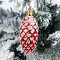 Miniatyrbild 4 av 5: 5 st julgransprydnader i plast, färgglada, glittrande, tallkottar, hängen för festlig dekoration, julgranhängande dekoration DB Silver