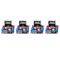 Miniatyrbillede 2 af 5: 4 stk L298n Motor Driver Controller Board Modul DC Dobbelt H-bro Til Smart Bil Strøm R3 db red  blue  black