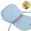 Miniatyrbillede 2 af 5: Pige skuldertaske, børn søde hare crossbody taske håndtaske mini prinsesse messenger tasker pung med justerbar rem til børn piger-JIE DB Blue