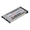 Miniatyrbild 3 av 5: Höghastighets Dual 2 Port Usb 3.0 Express Card 34mm Slot Express Card Pcmcia Konverter Adapter För Lap